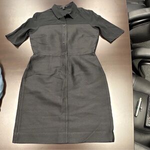 COS Charcoal Button-Up Dress